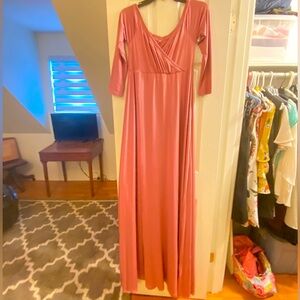 Dusty Rose Maternity Dress